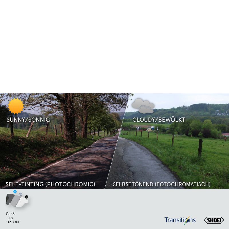 Shoei CJ-3 Photochromic Visier